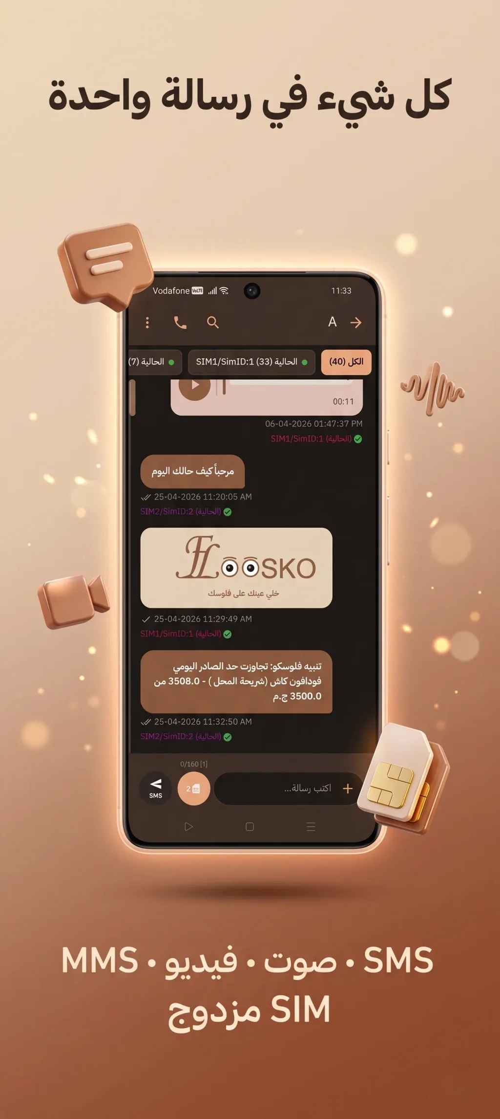 All in one messaging